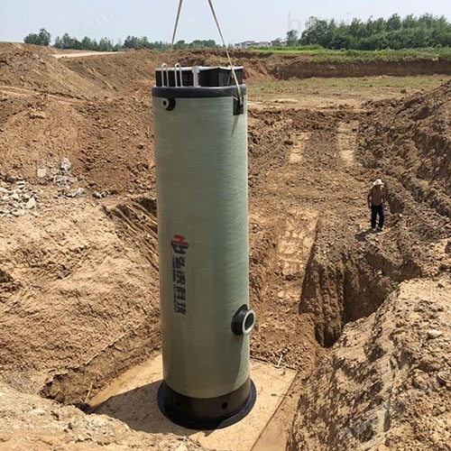 安徽一体化污水泵站玻璃钢预制泵站定制生产