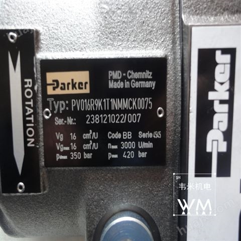 Parker派克柱塞泵PV092R1K1T1NMMC质保一年