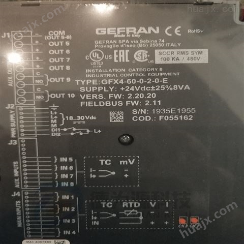 意大利GEFRAN控制器GFX4-IR-60-R-2-0-E-U05